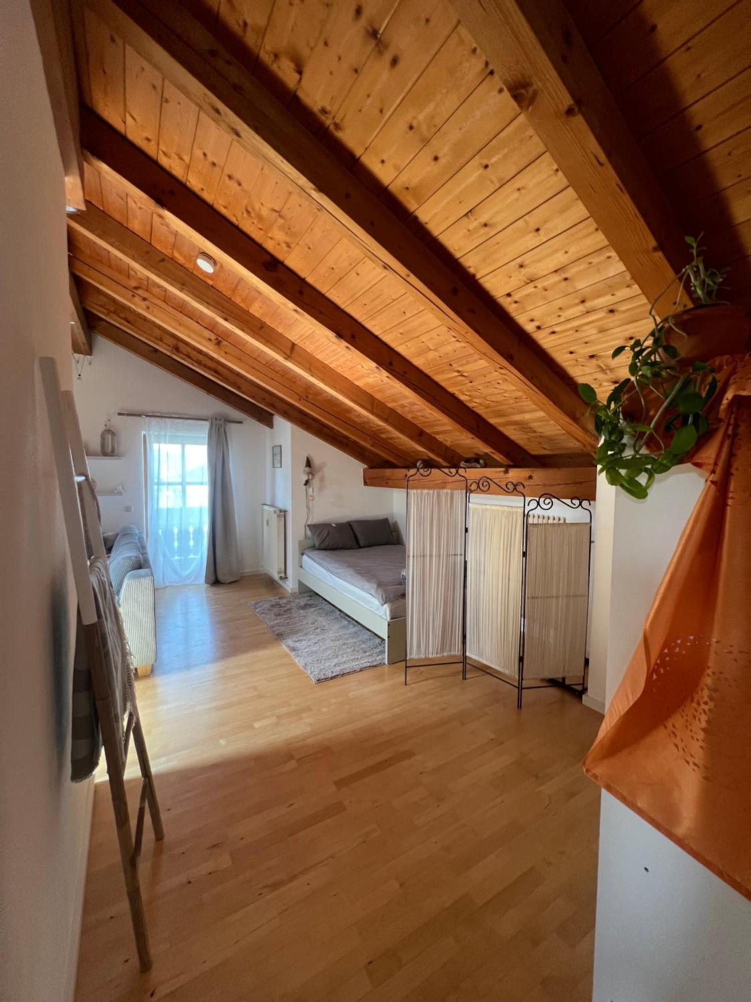 Gemuetliche Dachgeschosswohnung Mit Balkon 艾恩灵 外观 照片