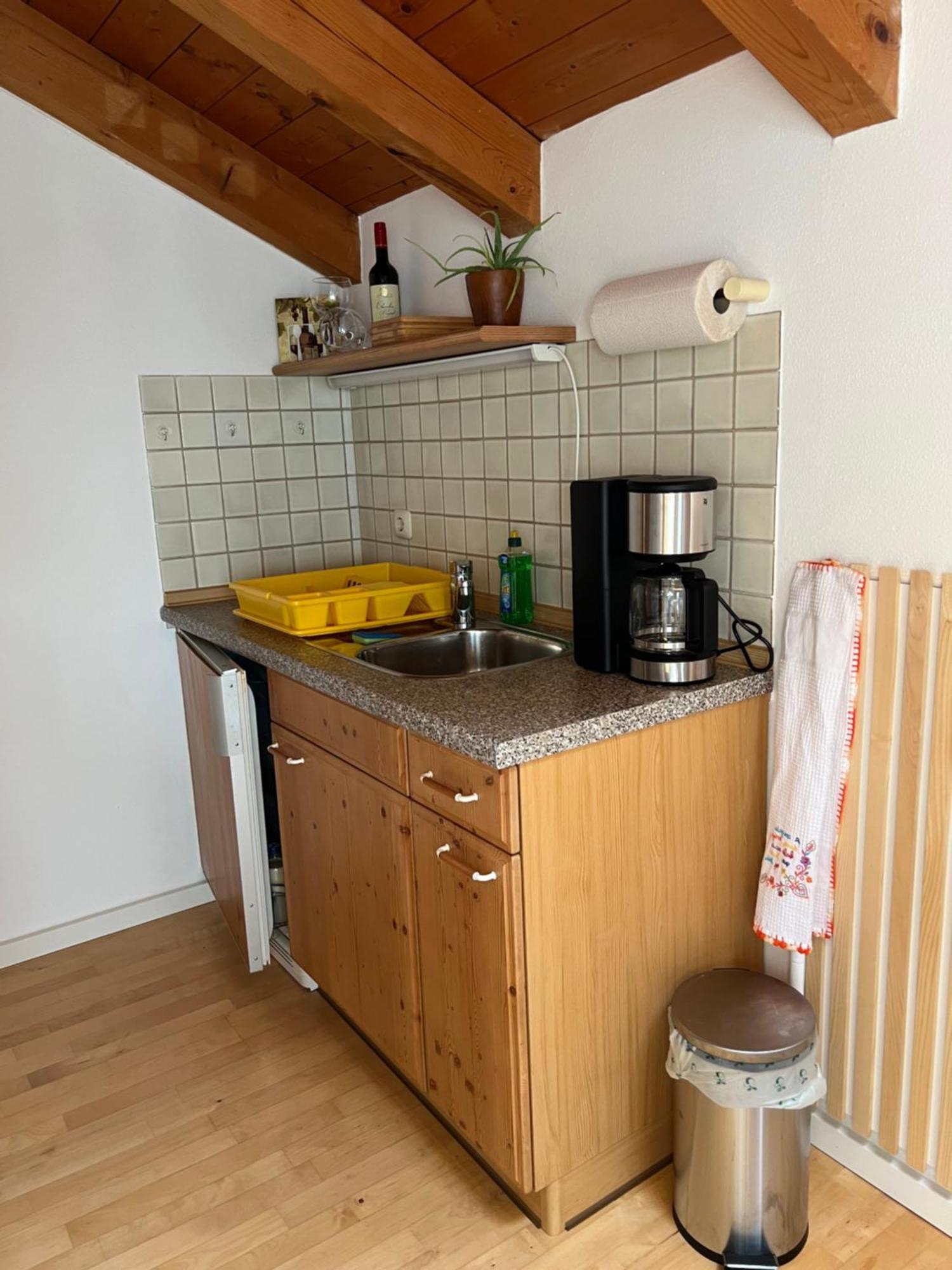Gemuetliche Dachgeschosswohnung Mit Balkon 艾恩灵 外观 照片